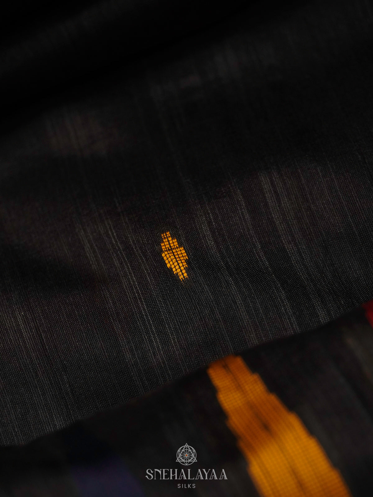 Black Munga Tussar Saree