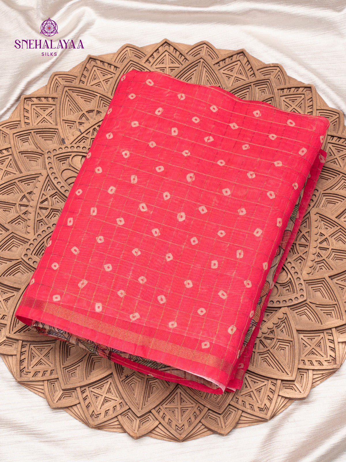 Pink Madhubani Saree