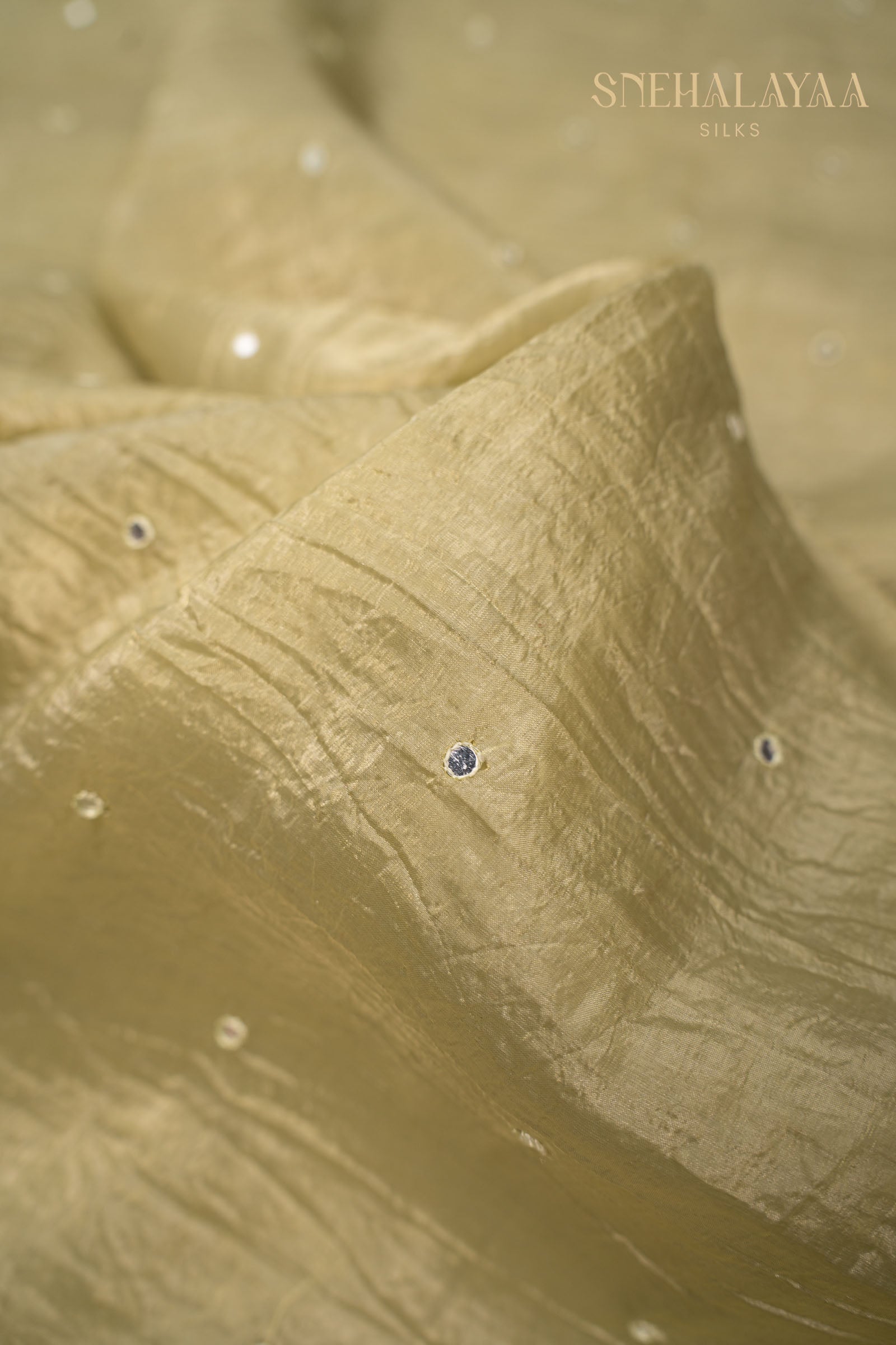 Olive Green Designer Saree