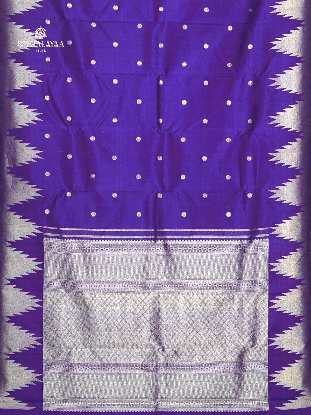 Navy Blue Kanjivaram Silk Saree