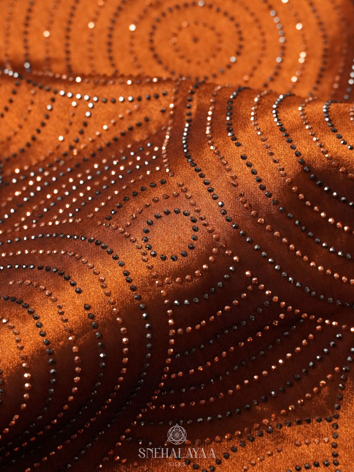 Orange Designer Saree