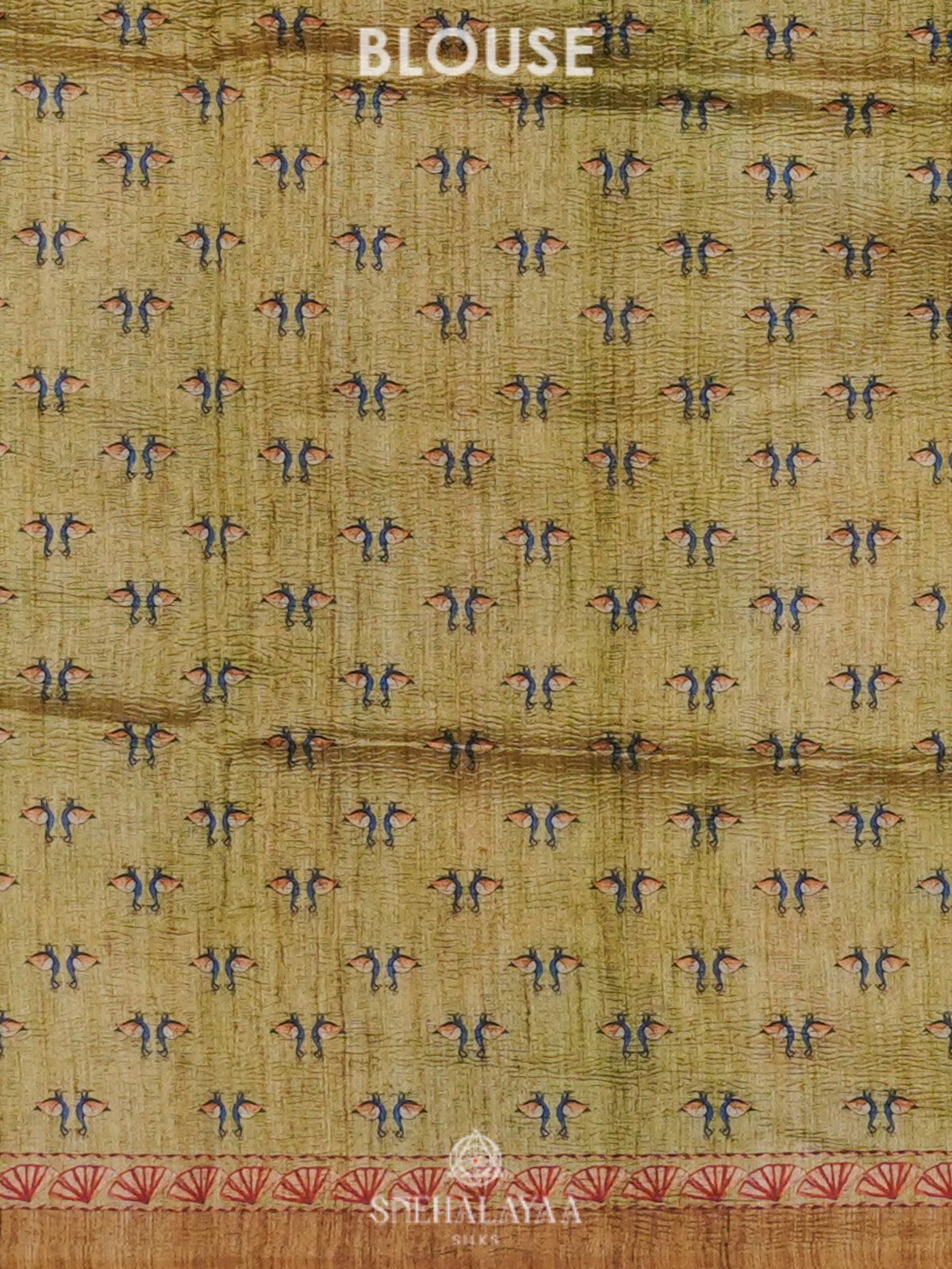 Mustard Tussar Saree