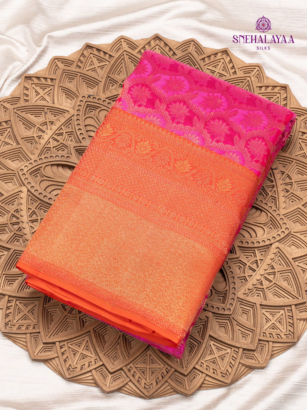 Rani Pink Kanjivaram Silk Saree