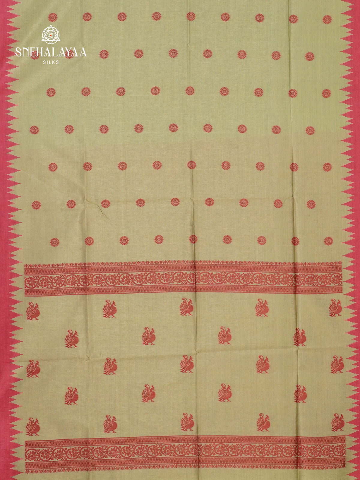 Olive Green Jute Saree