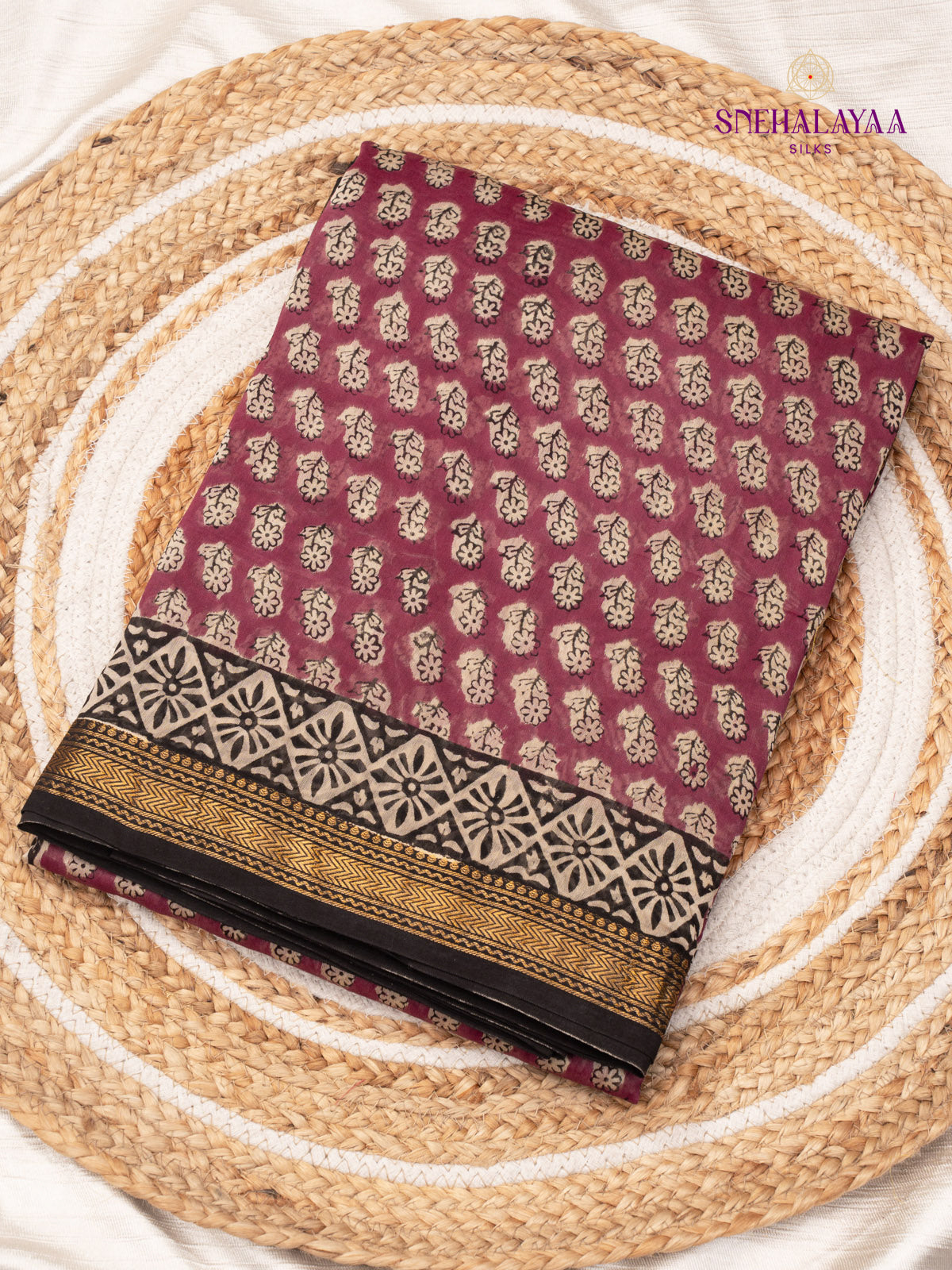Purple Chanderi Saree