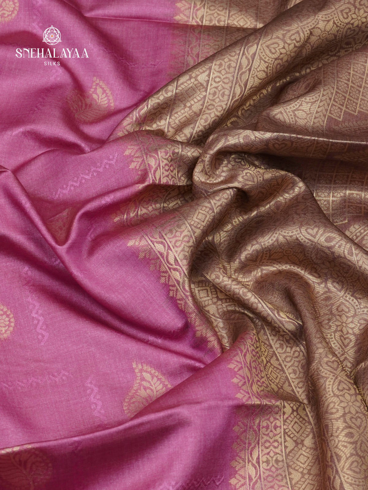 Pink Jute Saree