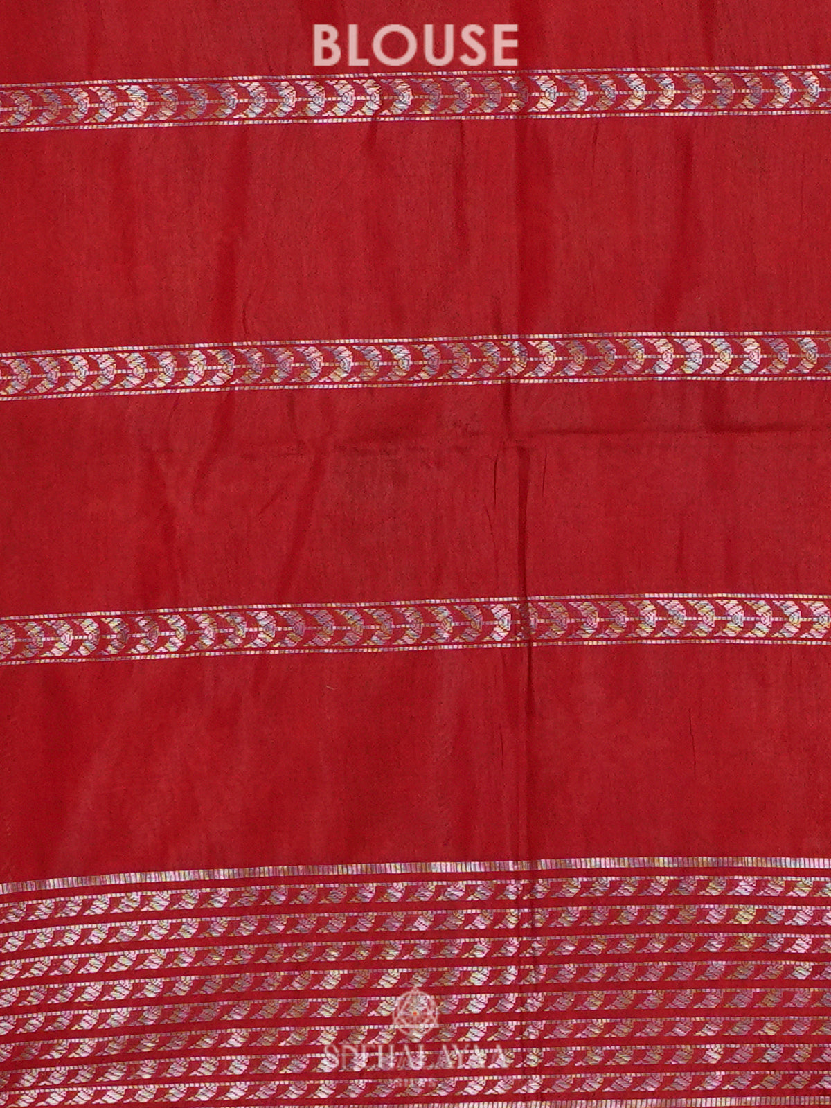 Red Bamboo Silk Saree