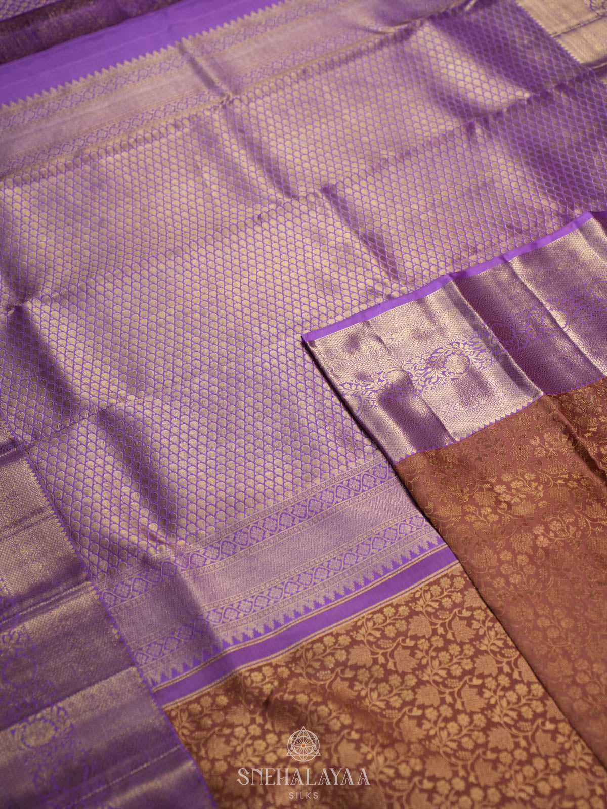 Dusty Rose Kanjivaram Silk Saree