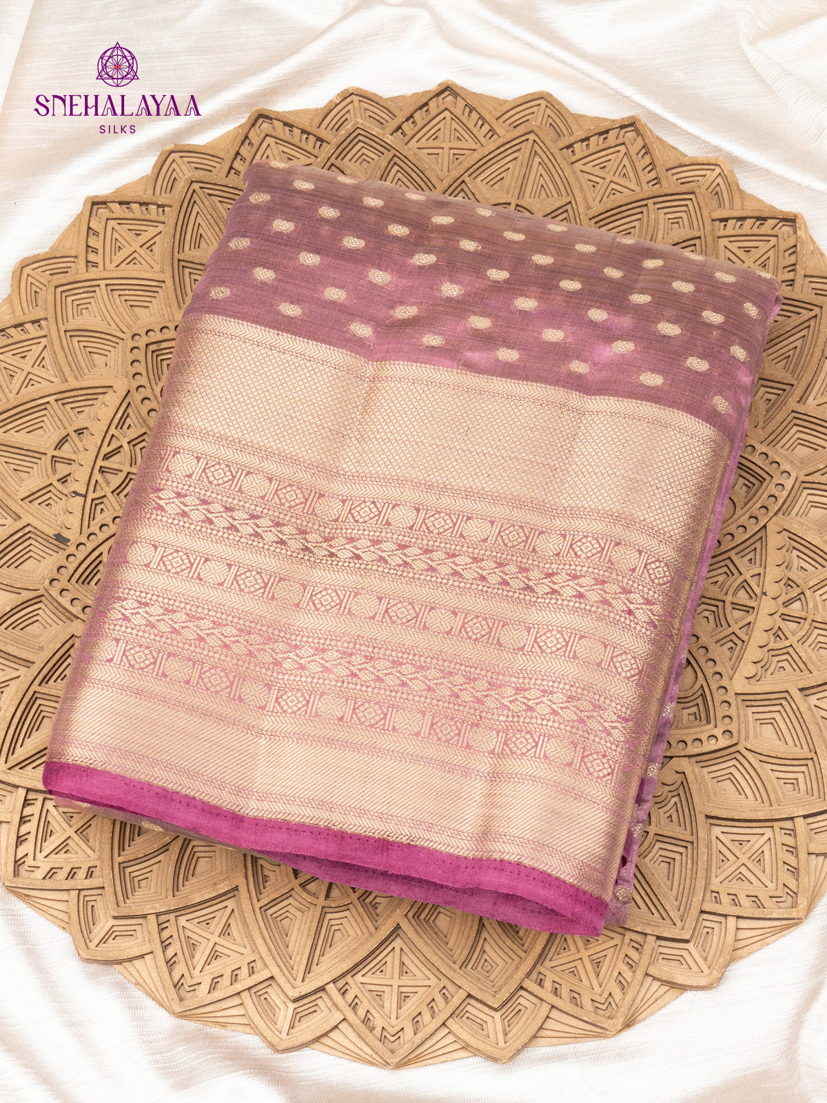 Plum Raw Silk Saree