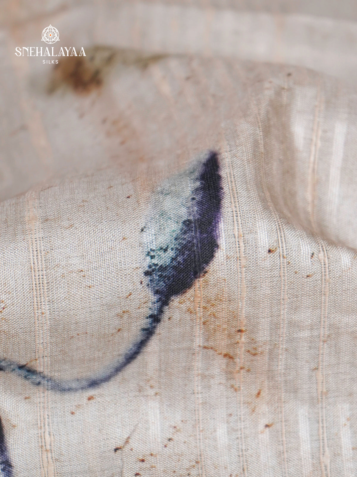 Off White Tussar Saree