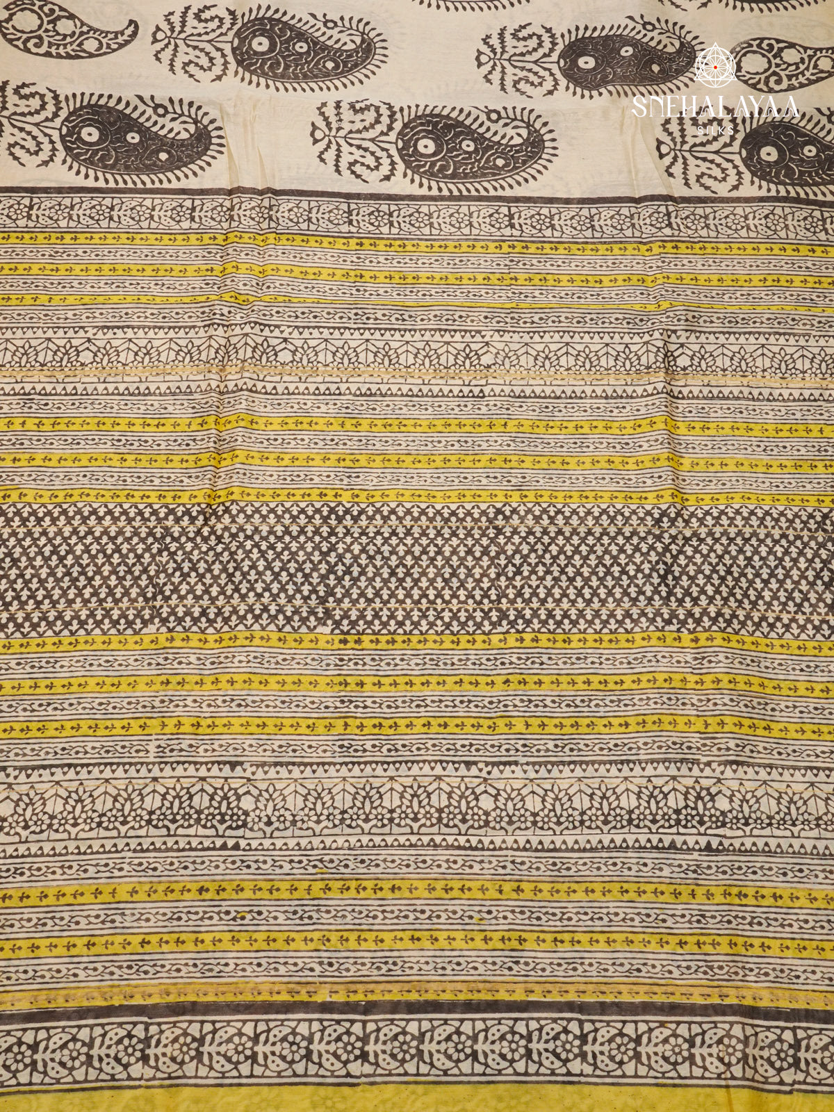 White Chanderi Saree