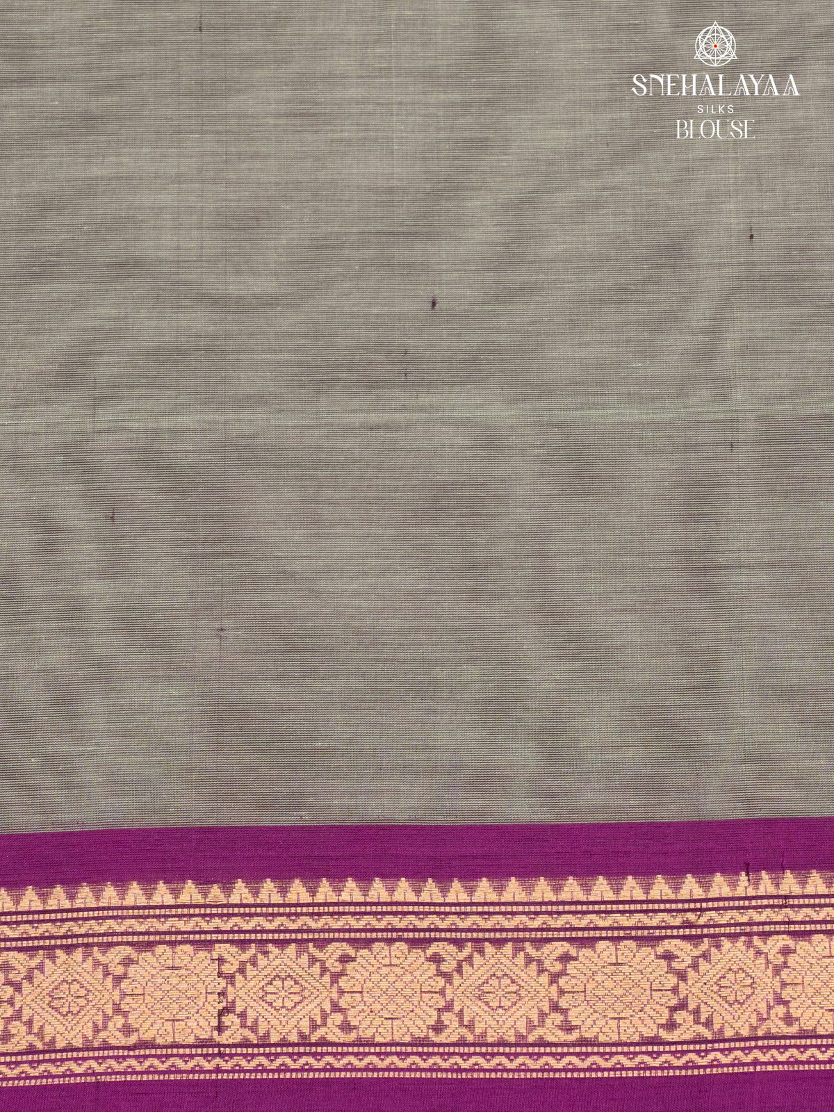 Grey Kanchi Silk Cotton Saree