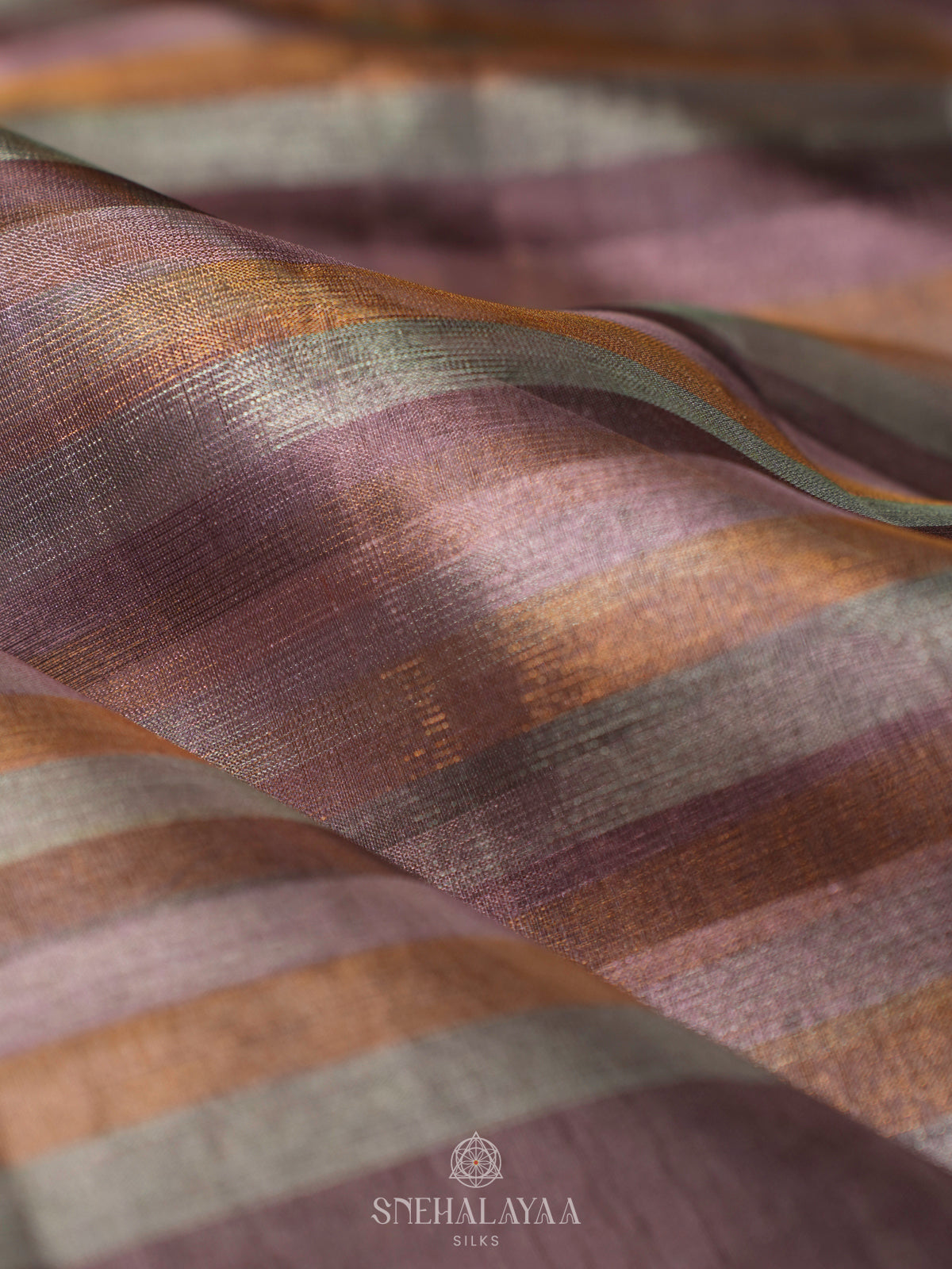 Multicolour Kanchi Kora Silk Saree