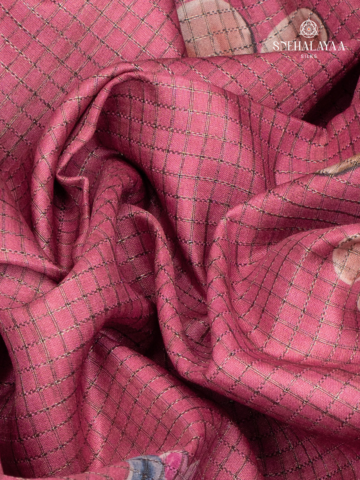 Pink Tussar Saree