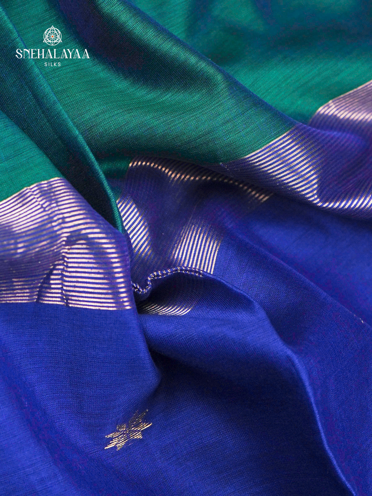 Green Maheshwari Silk Cotton Saree