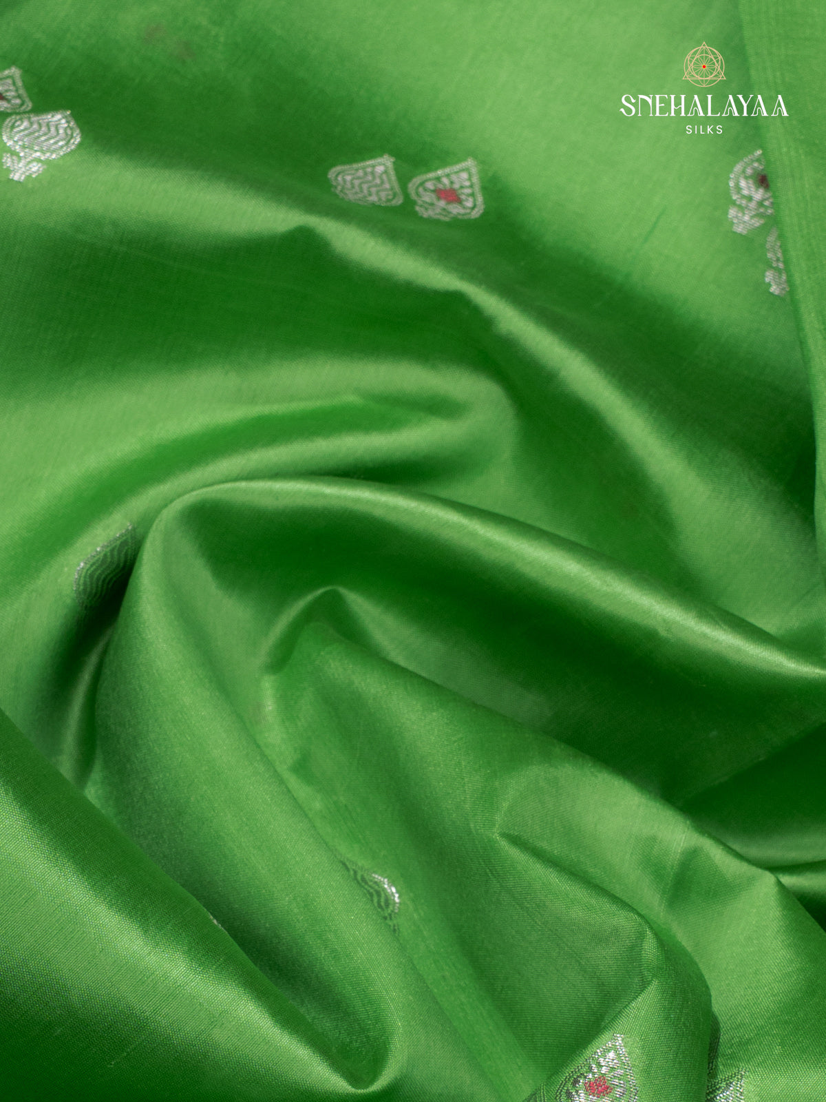 Green Banaras Dupion Saree
