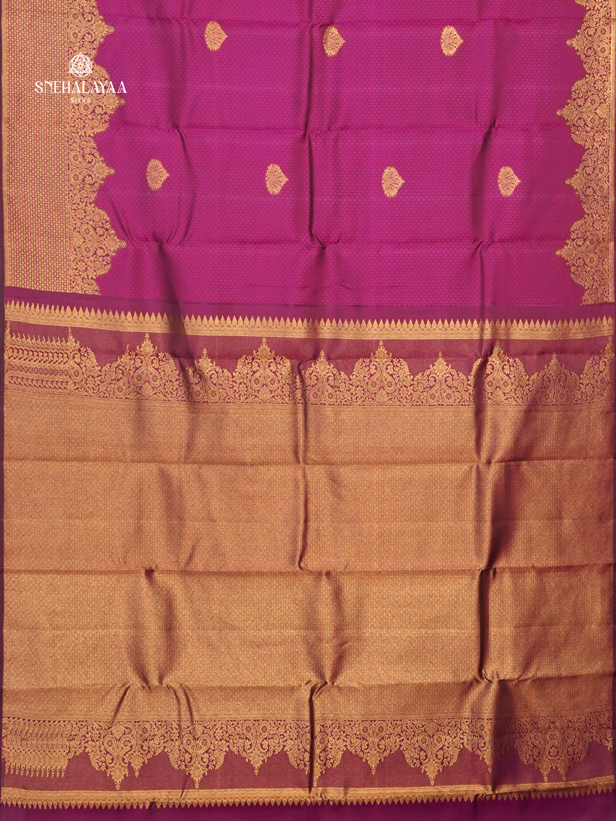 Magenta Kanjivaram Silk Saree