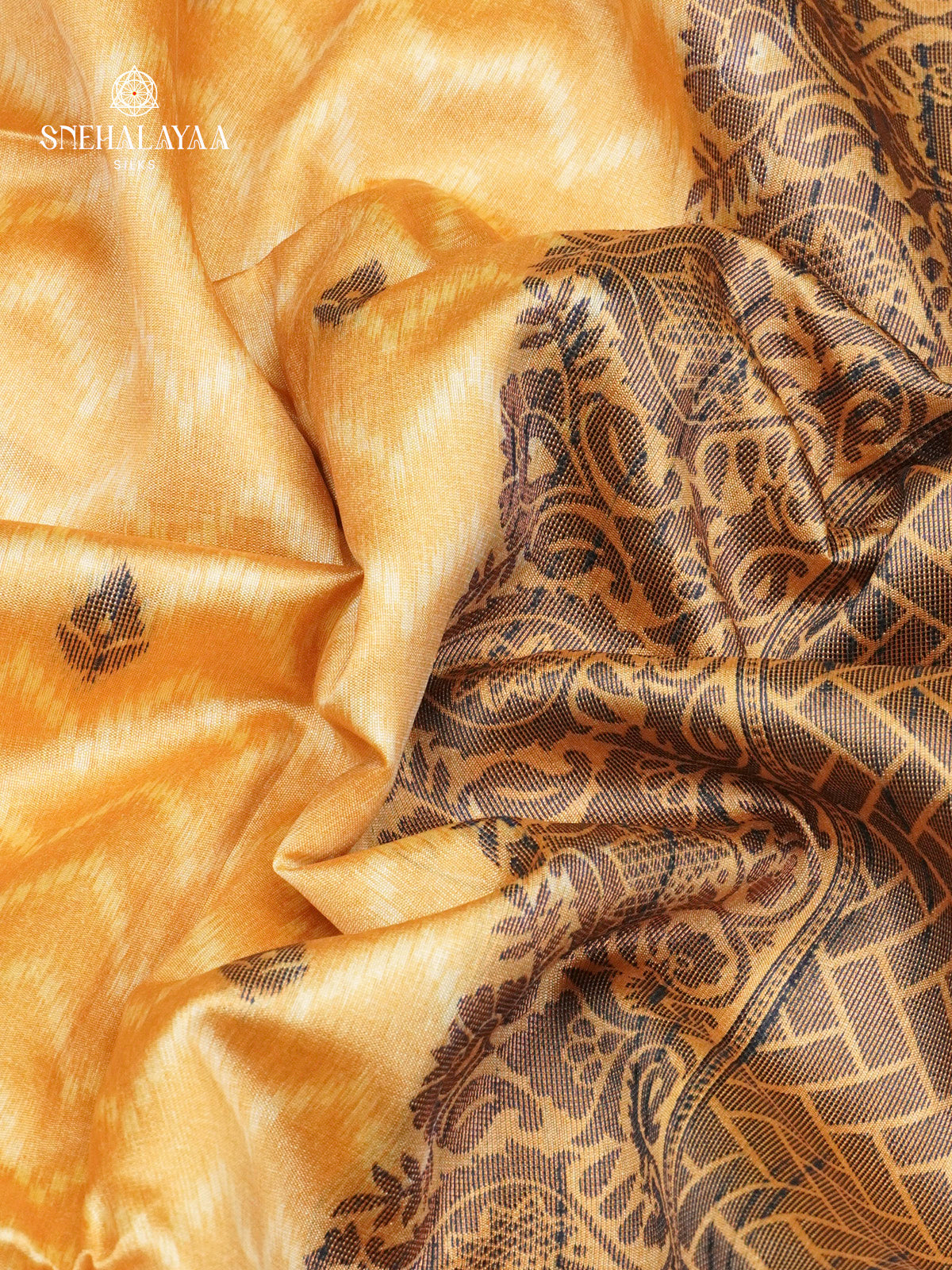 Mustard Yellow Jute Saree