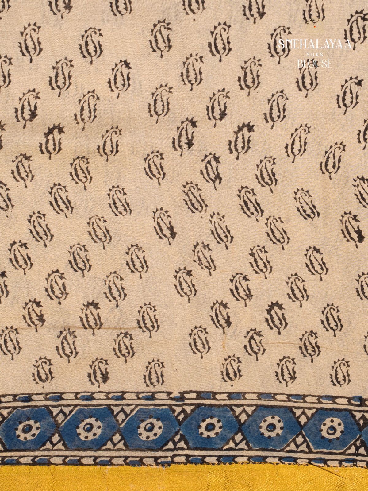 Blue Chanderi Saree