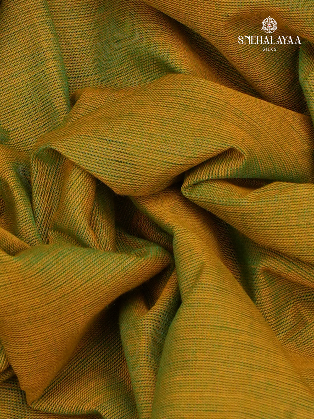 Mustard Yellow Kanchi Cotton Saree