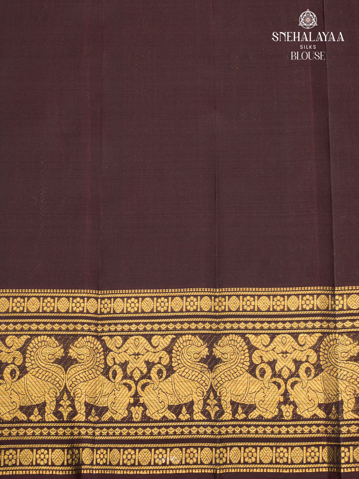 Brown Kanjivaram Silk Saree