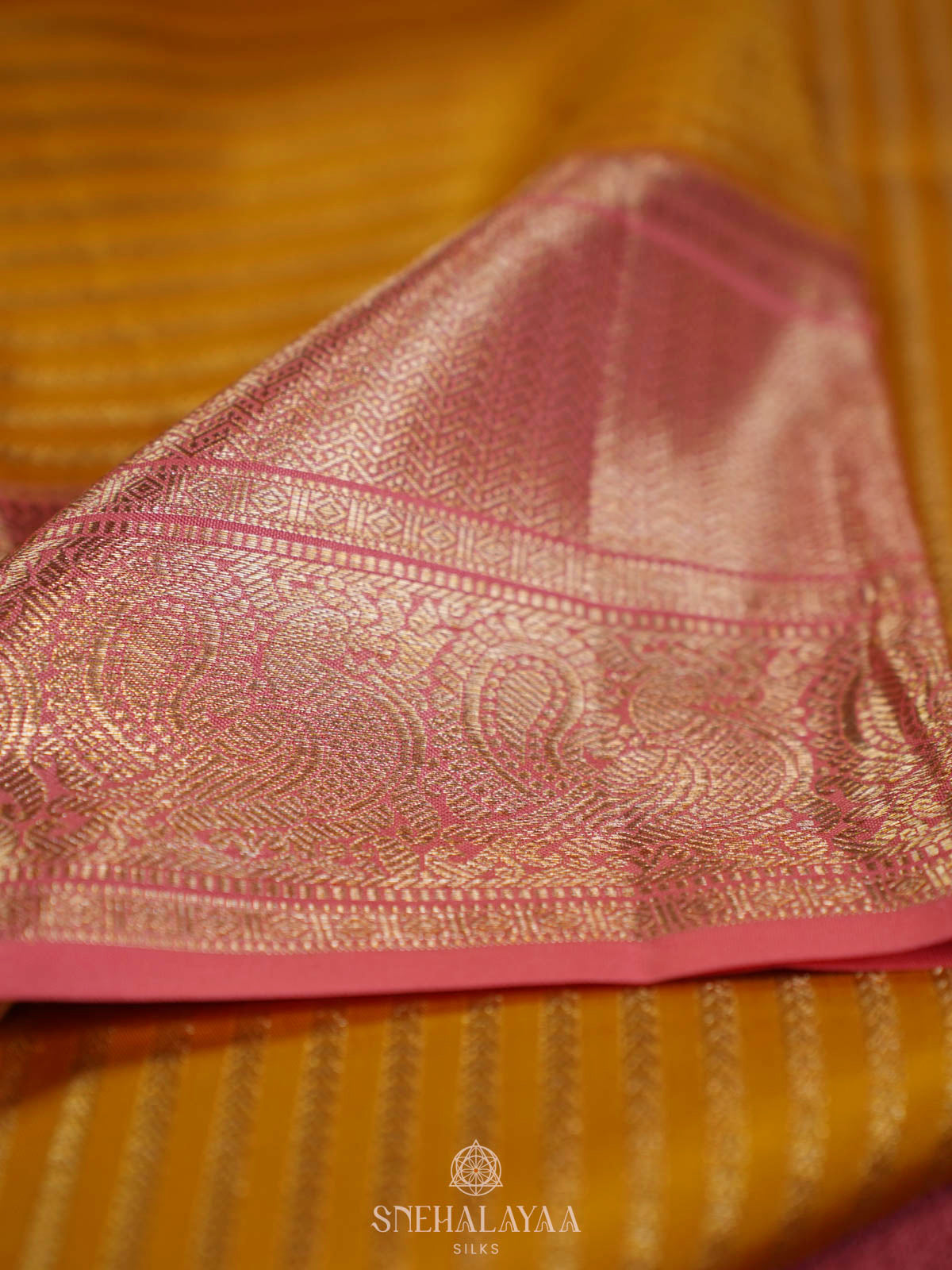 Yellow Kanjivaram Silk Saree