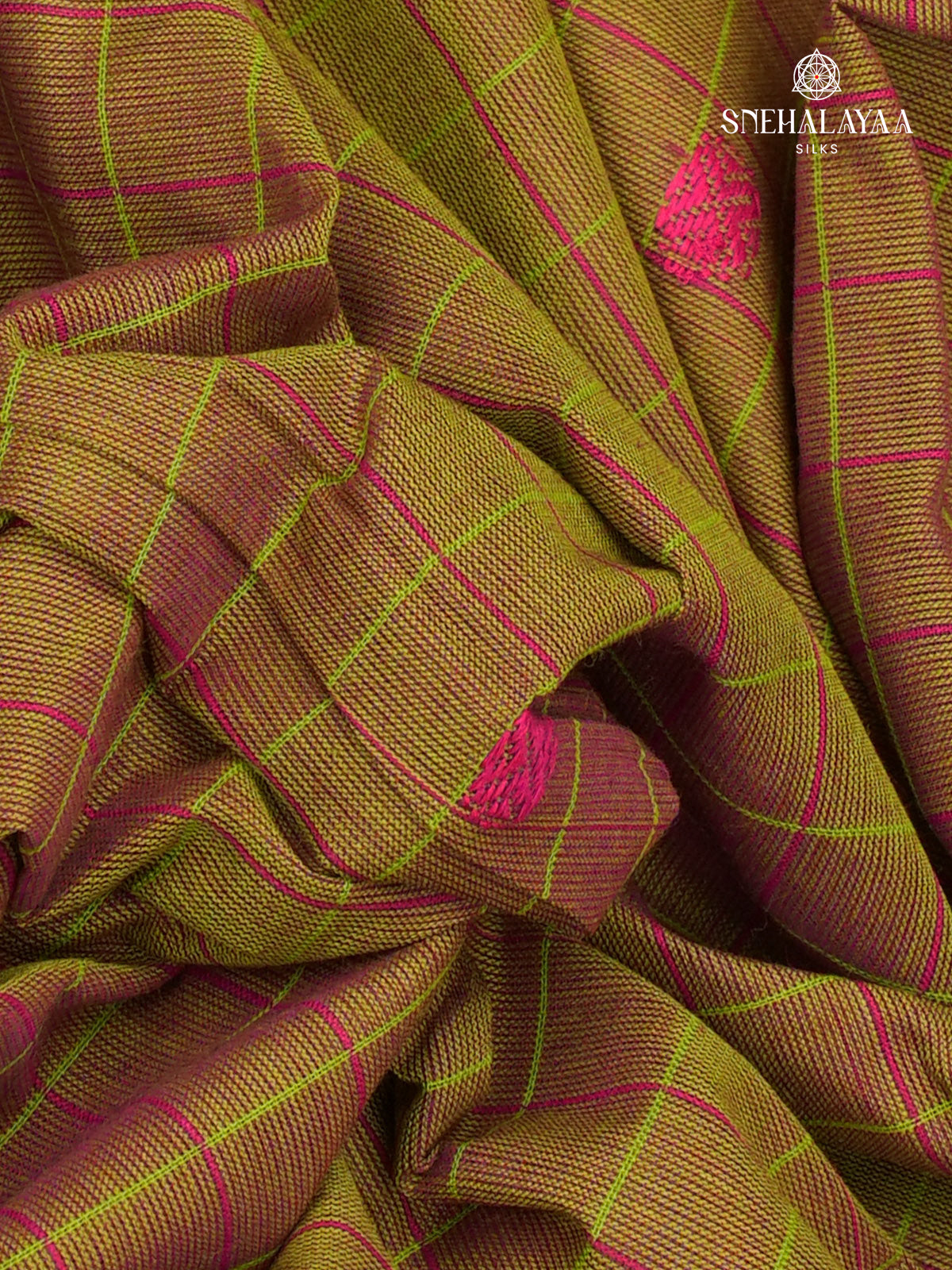 Mustard Kanchi Cotton Saree