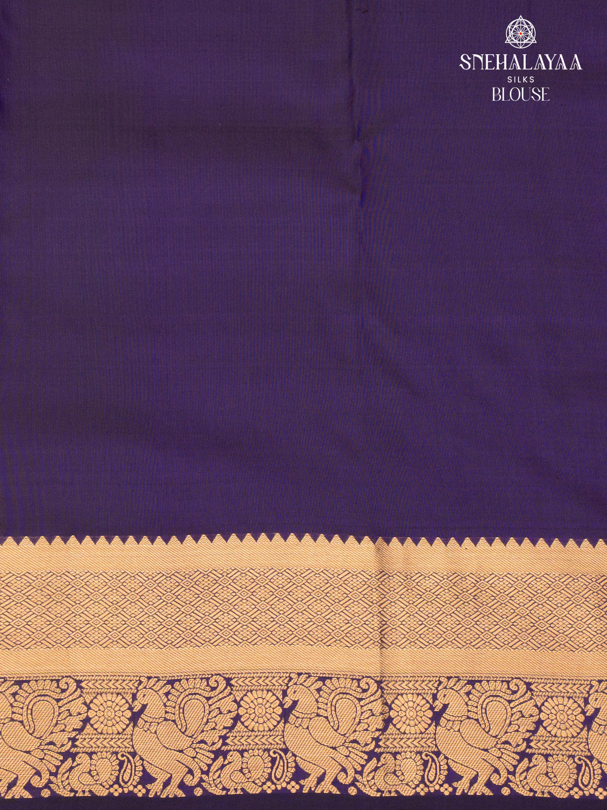 Navy Blue Kanjivaram Silk Saree