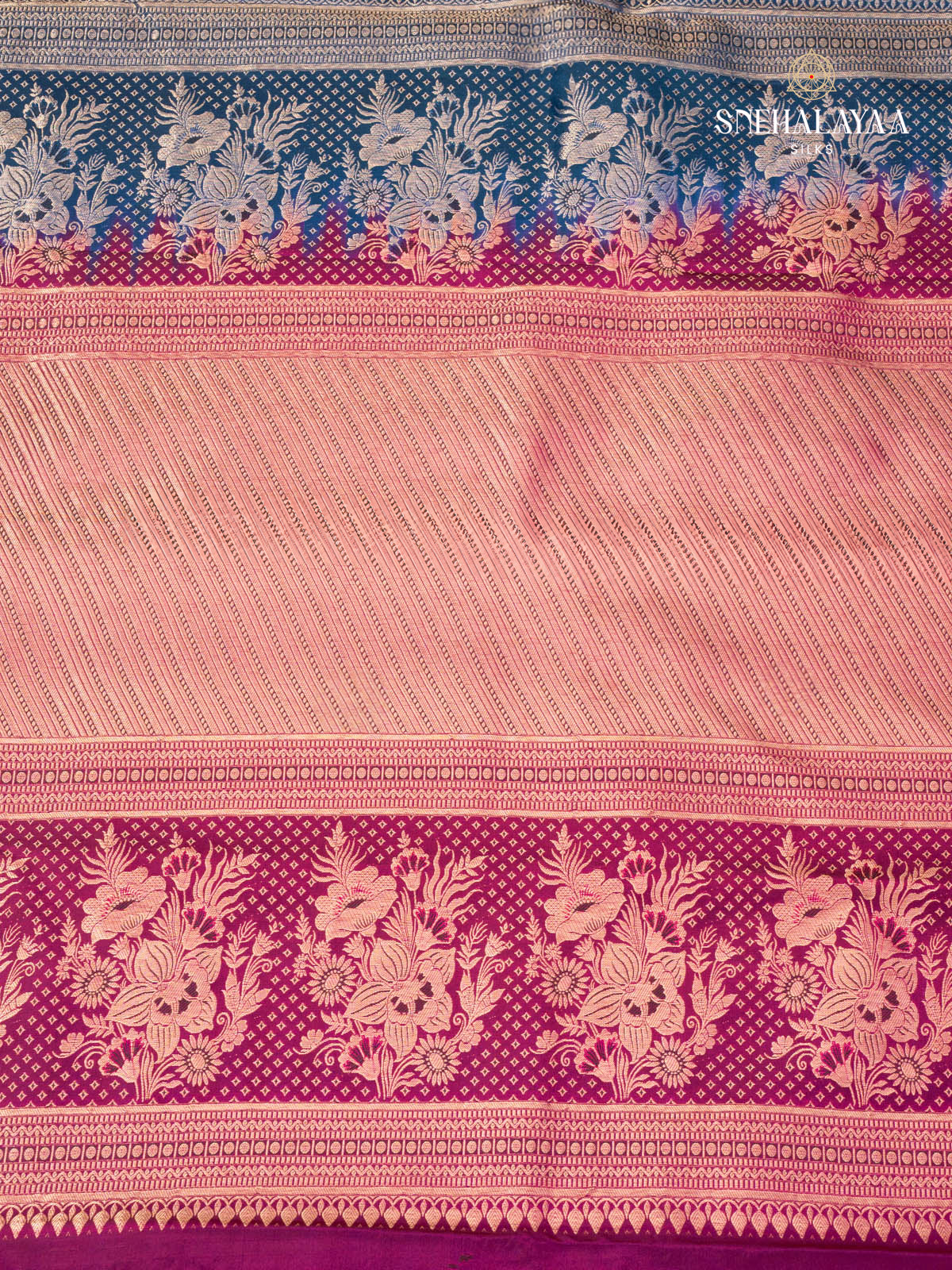 Teal Green Kancheevaram Silk Saree