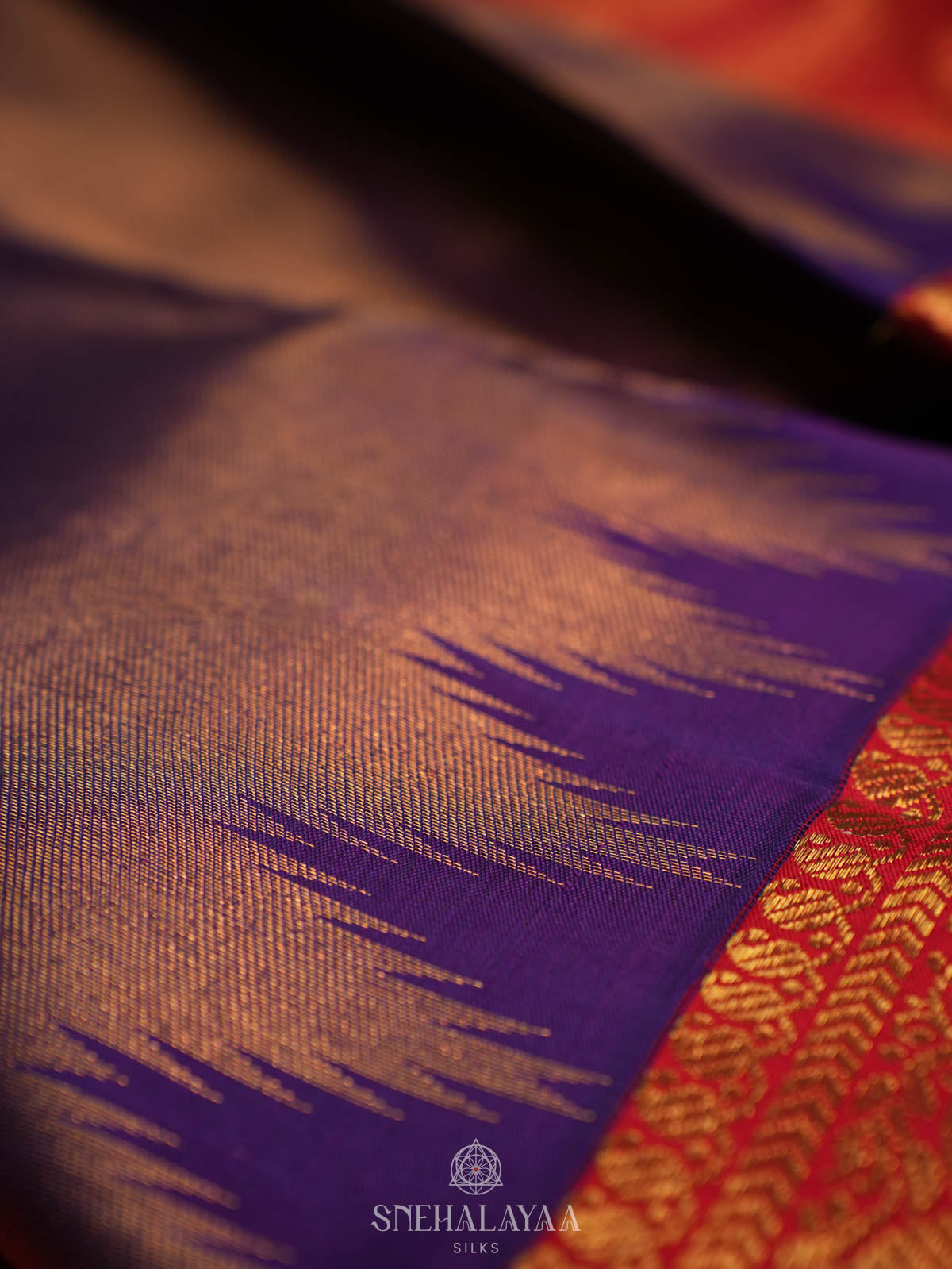Navy Blue Kanjivaram Silk Saree