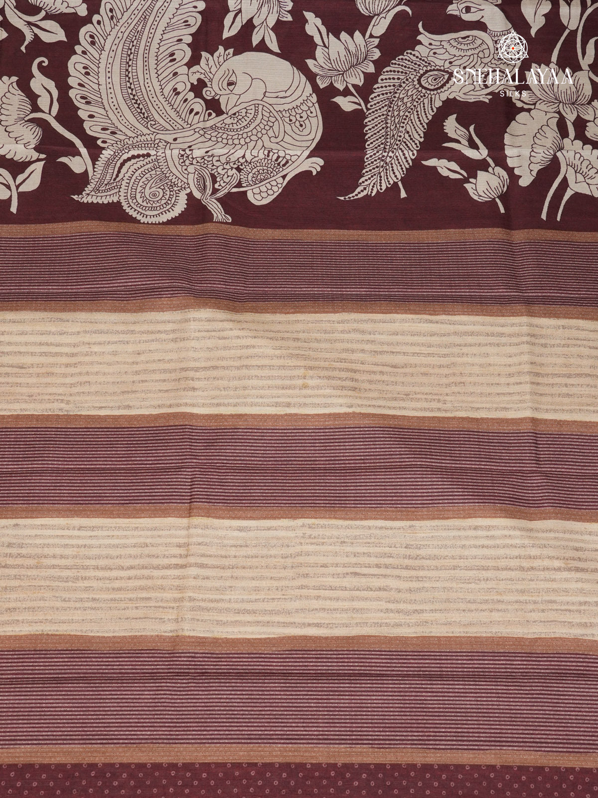 Brown Tussar Saree