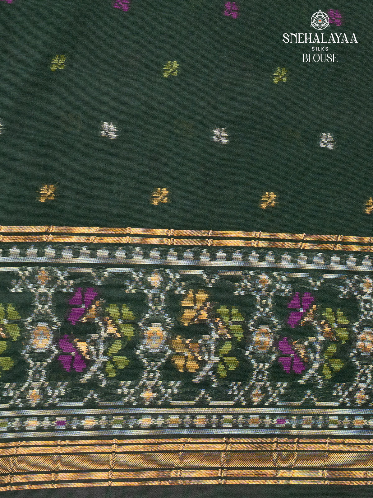 Purple Ikat Silk Saree