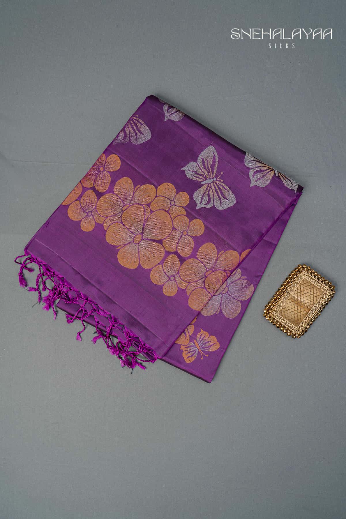 Purple Soft Silk Saree