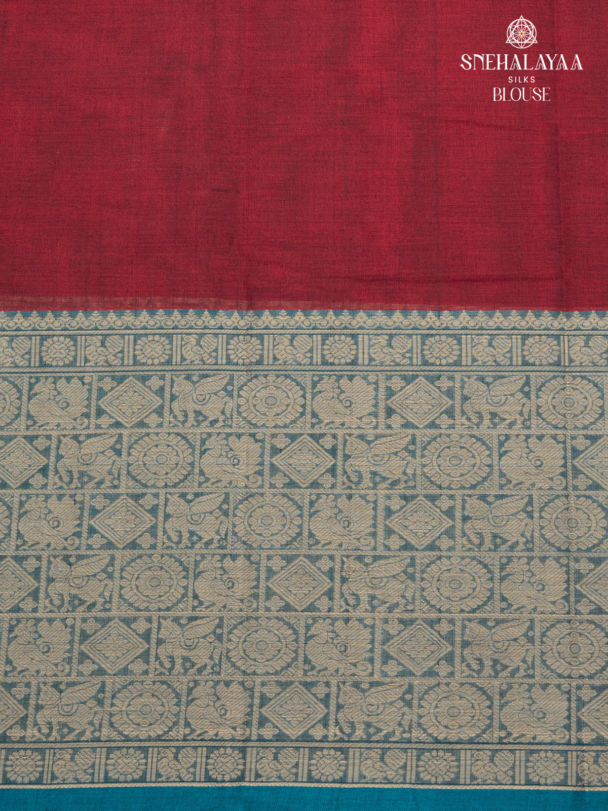 Maroon Pure Kanchi Cotton Saree