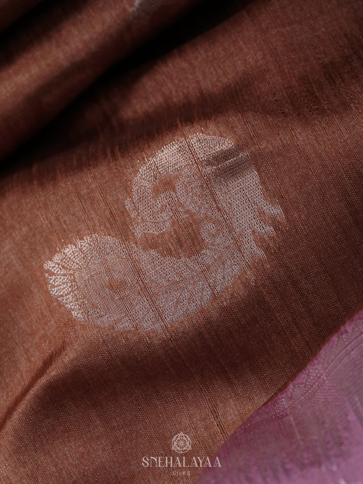 Brown Jute Saree