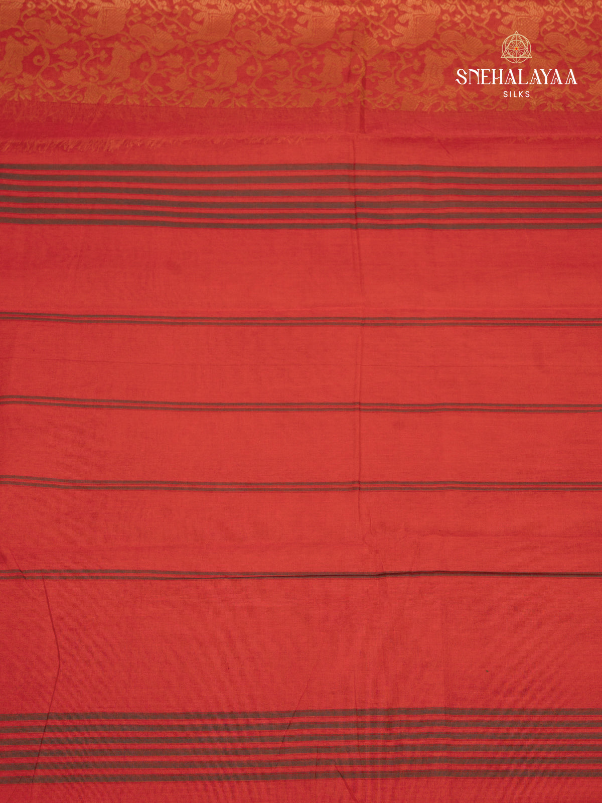 Red Chettinad Cotton Saree