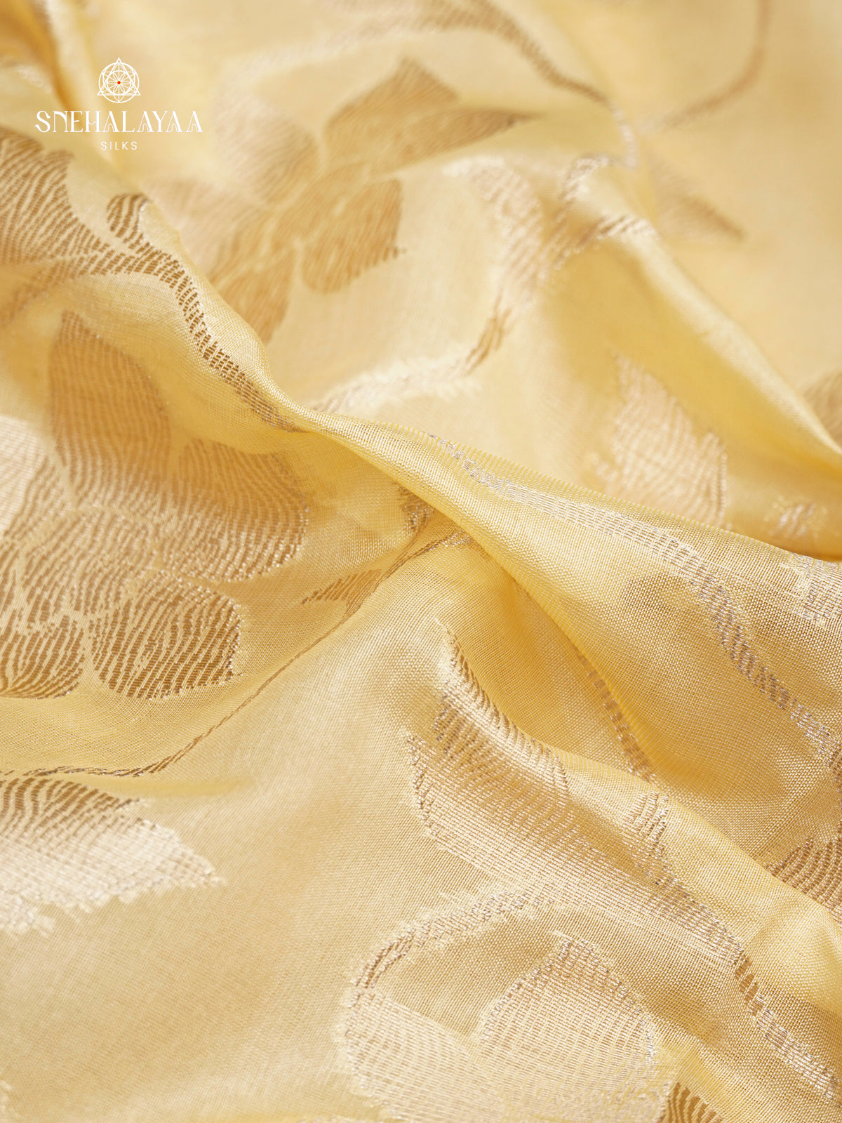 Cream Banaras Silk Saree