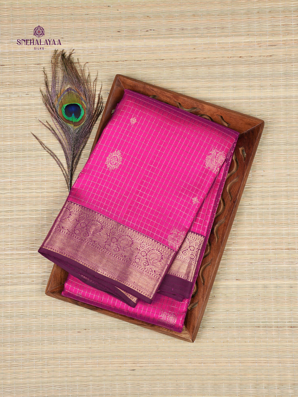Magenta Kanjivaram Silk Saree