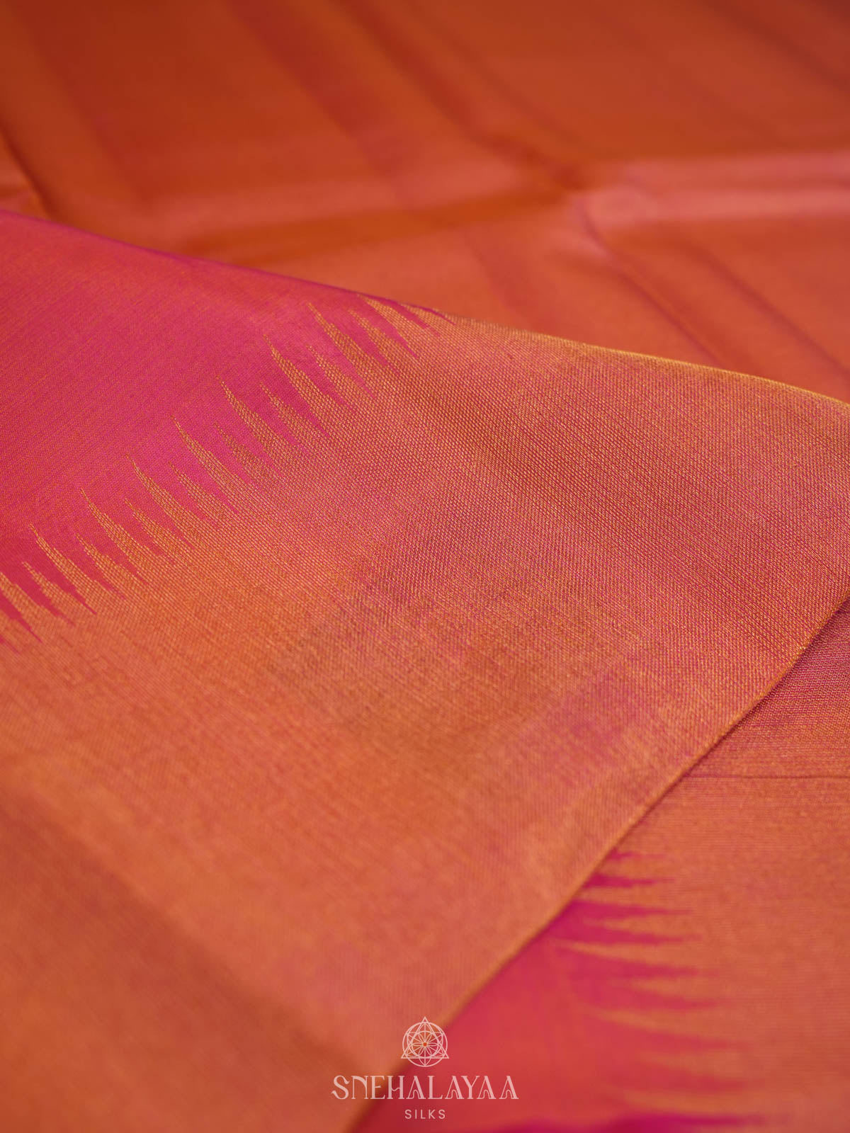 Onion Pink Kanjivaram silk saree