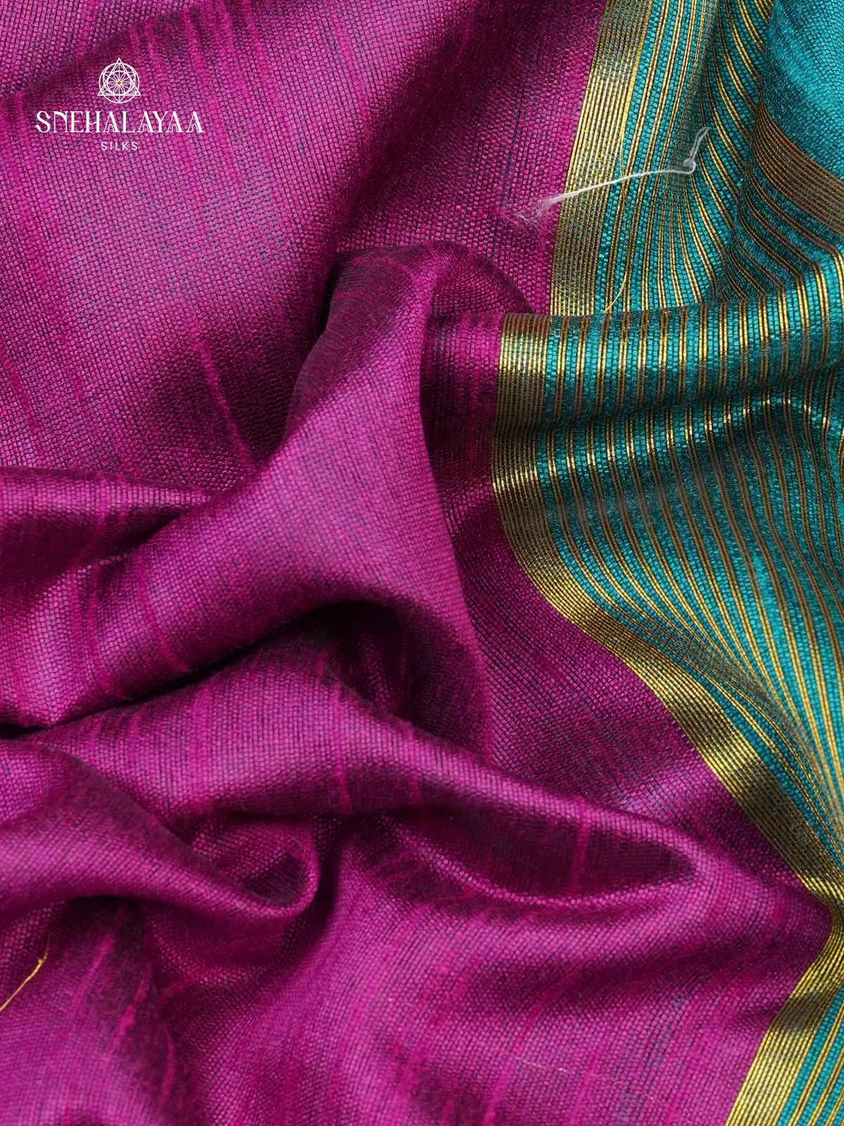 Magenta Purple Bamboo Silk Saree