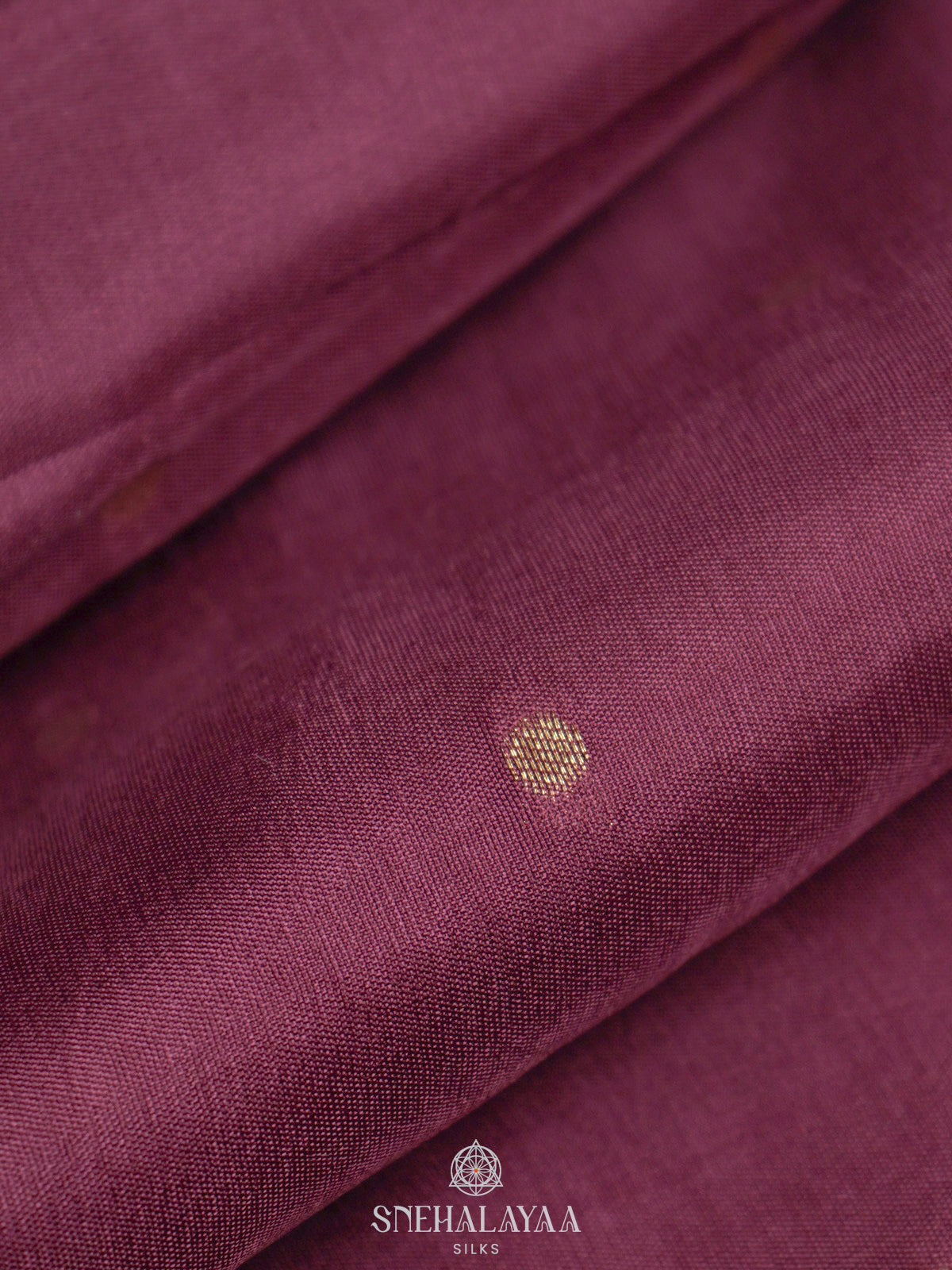 Plum Banaras Silk Saree