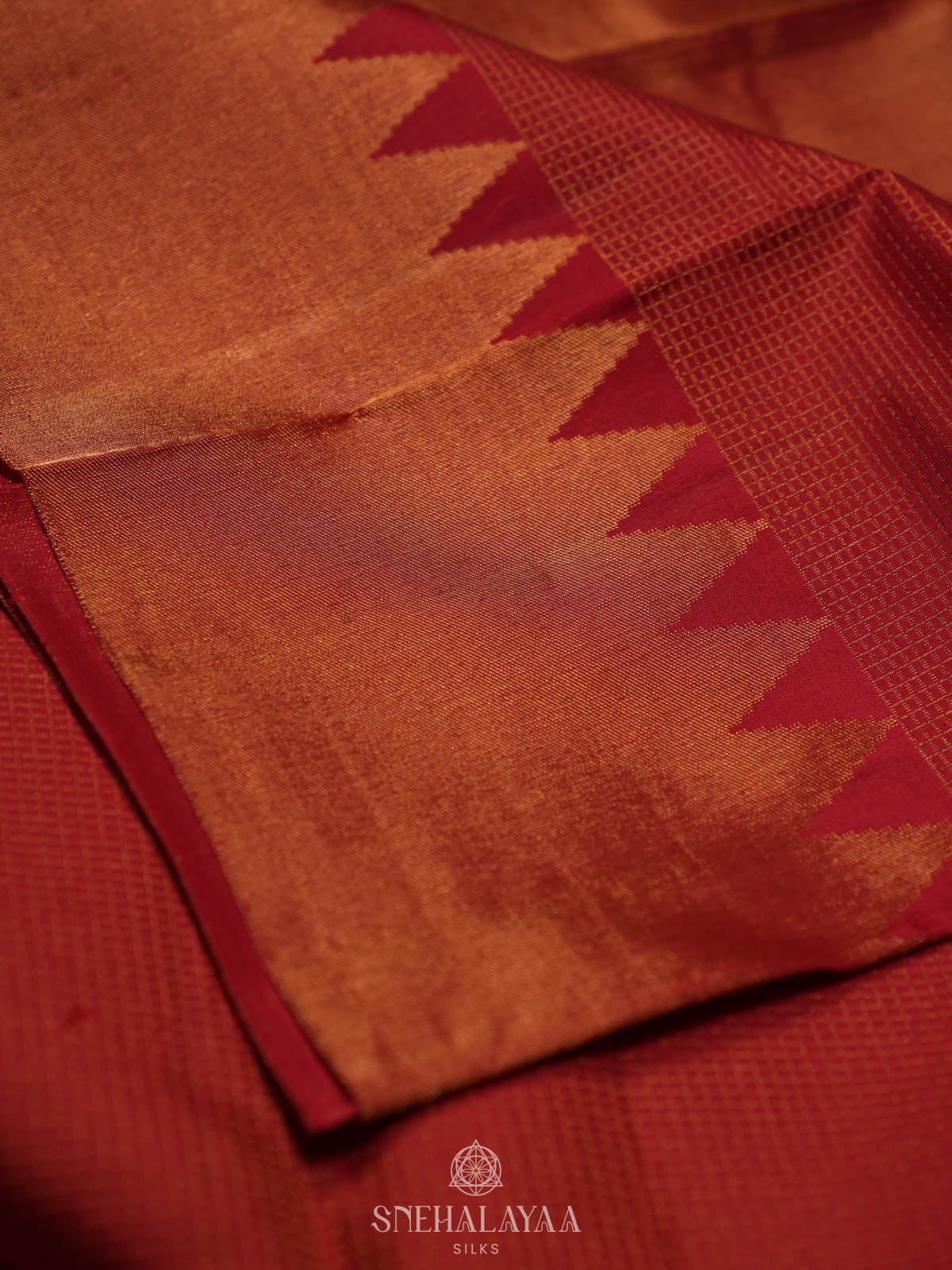 Magenta Kanjivaram silk saree