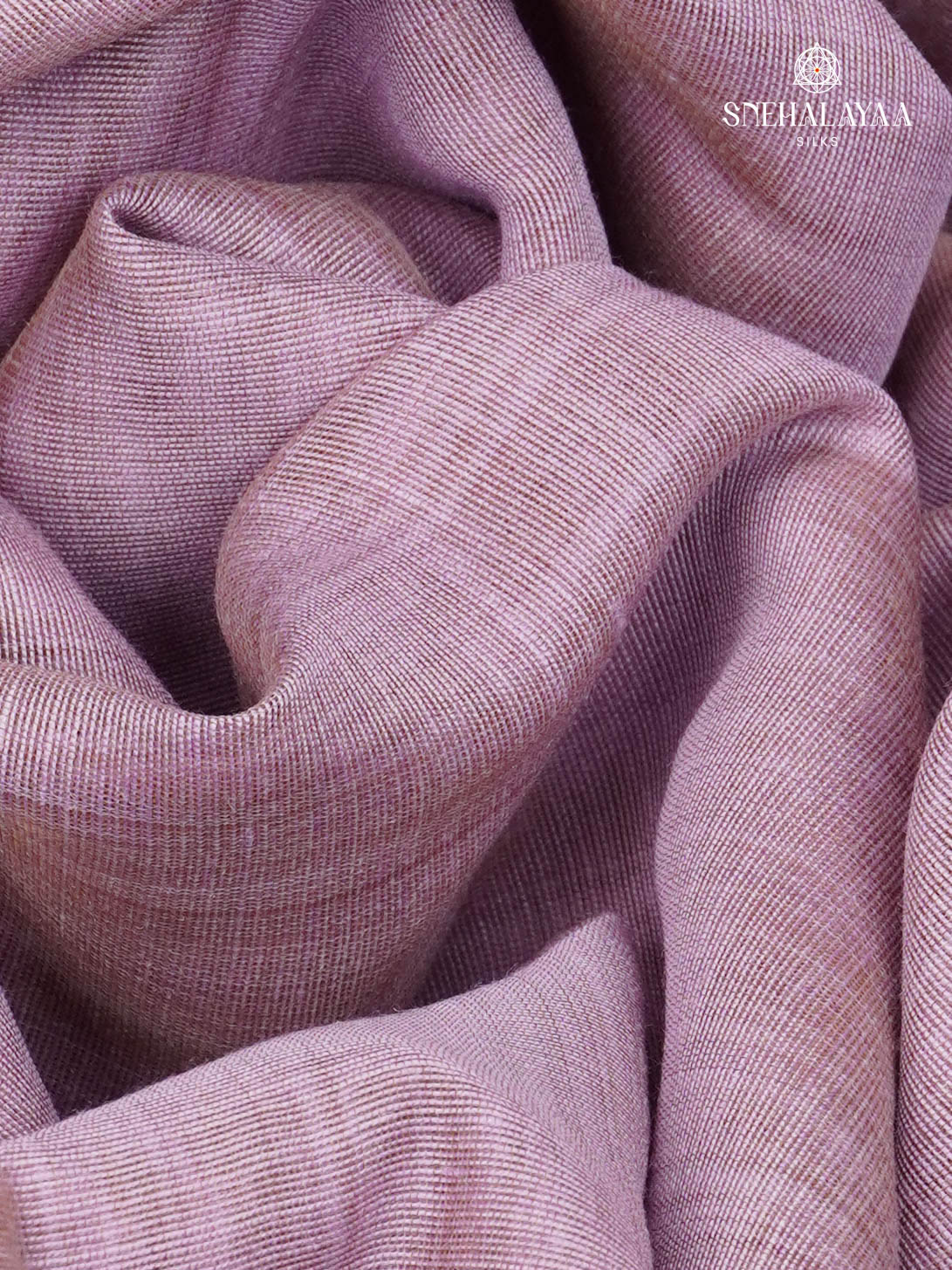 Lavender Munga Cotton Saree