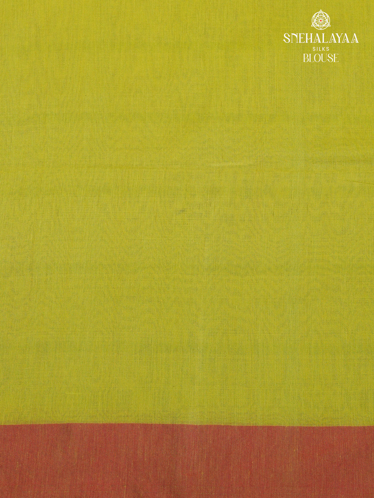 Lime Green Khadi Cotton Saree