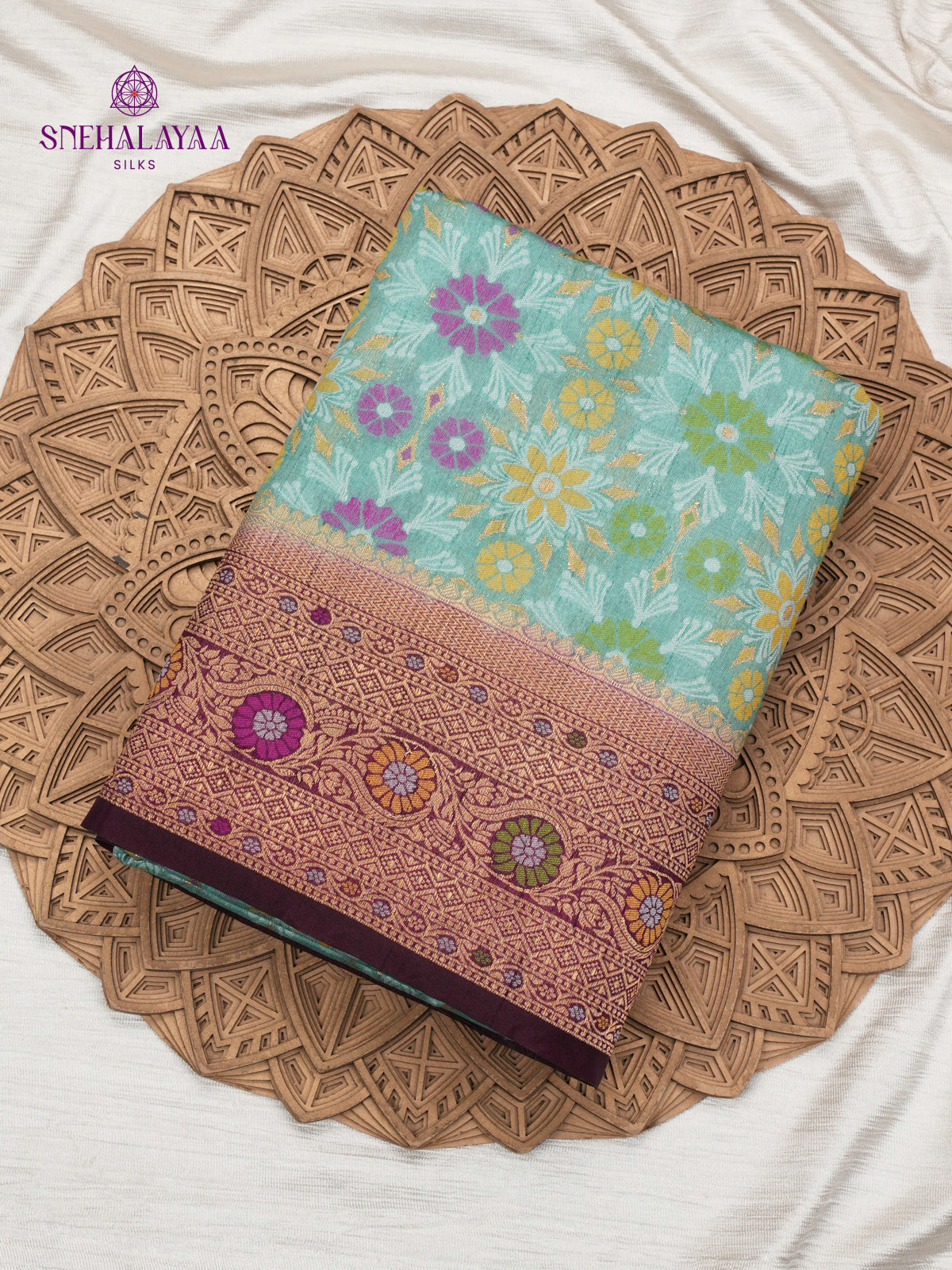 Pale Green Ikat Saree