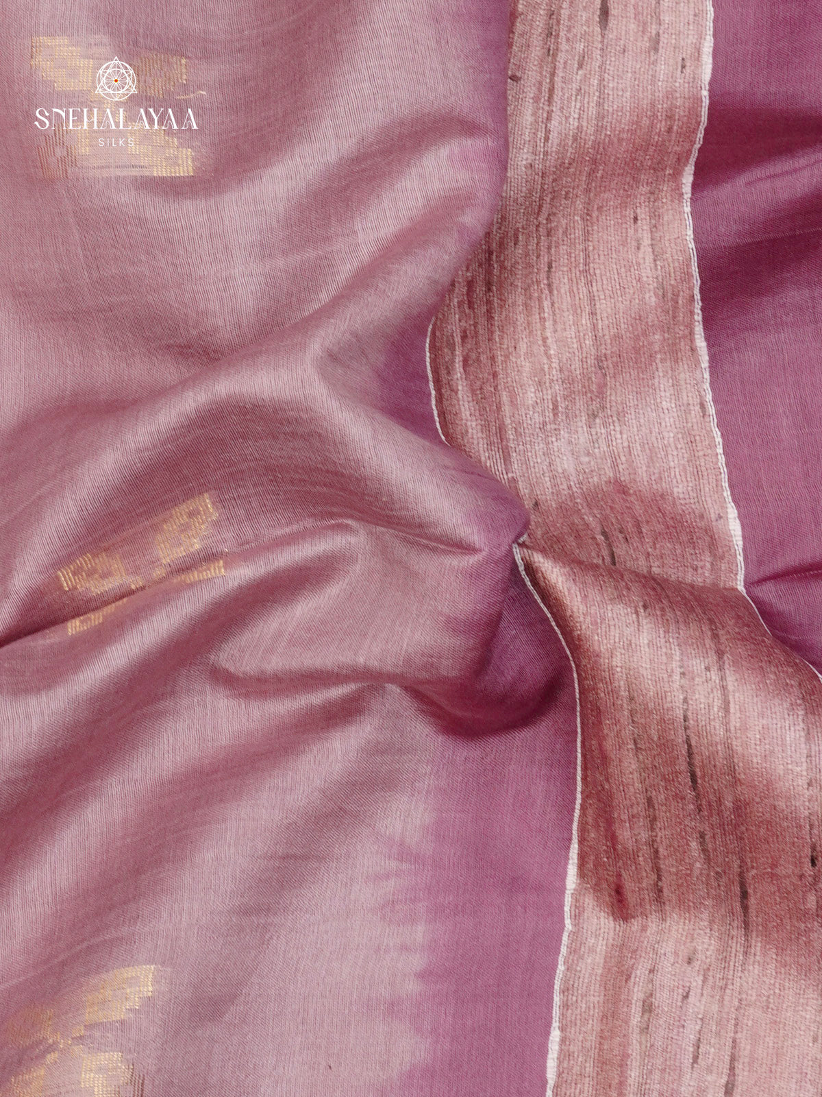 Lilac Tussar Saree