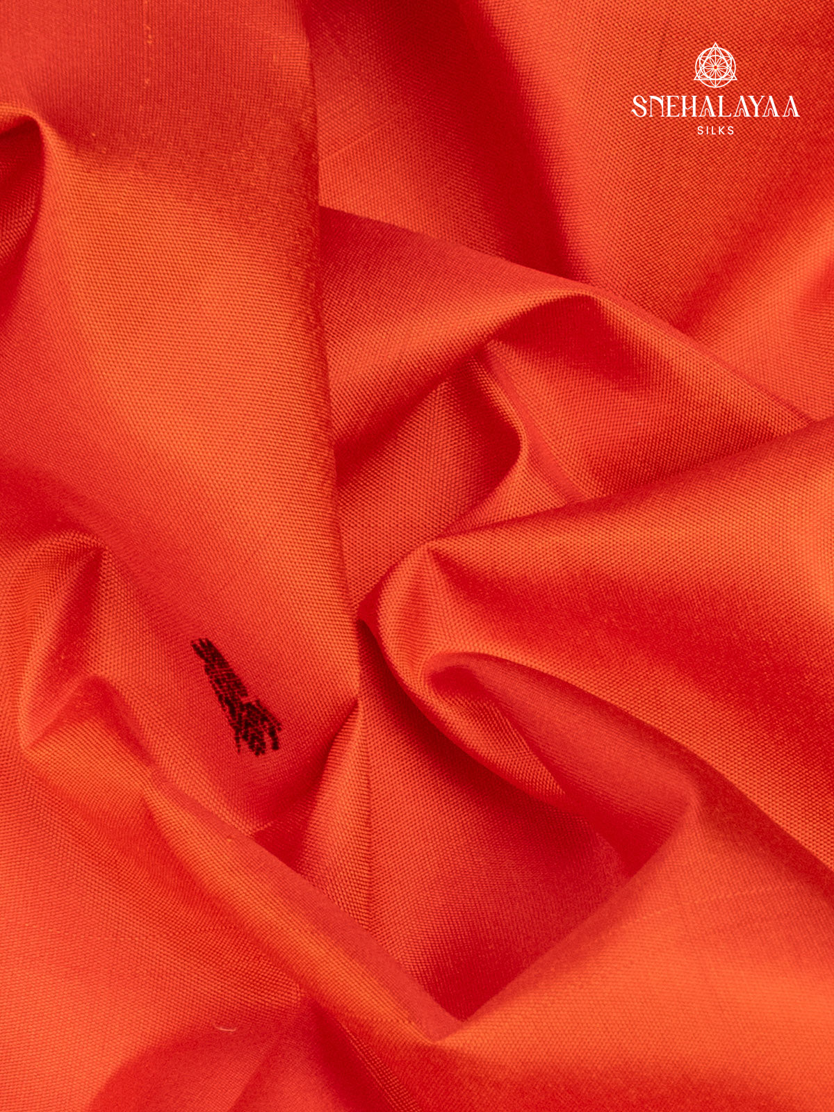 Rust Orange Kanjivaram Silk Saree