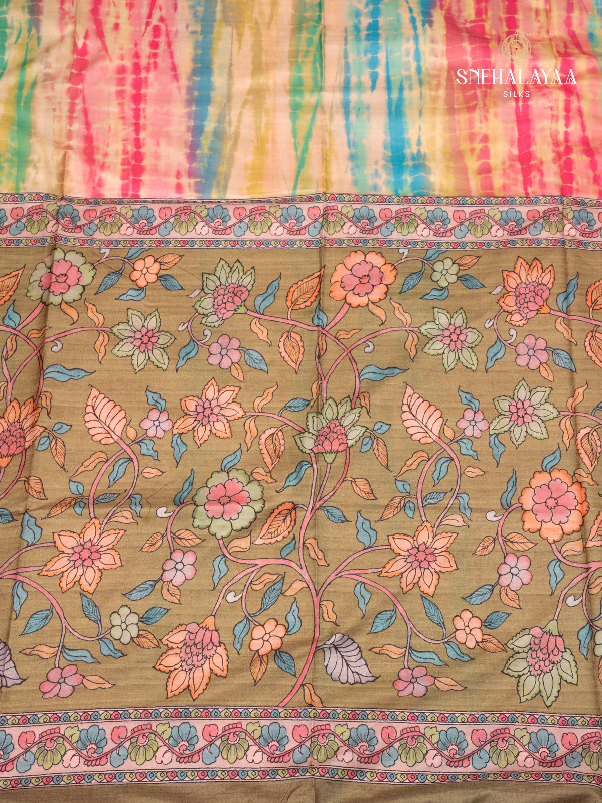 Multicolour Dola Saree