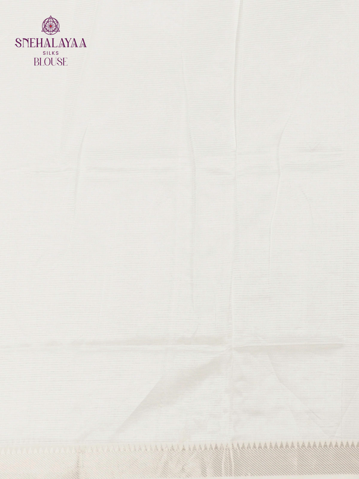 Off White Mangalagiri Silk Cotton Saree with Hand Painted Parrot Green Leaf Motifs