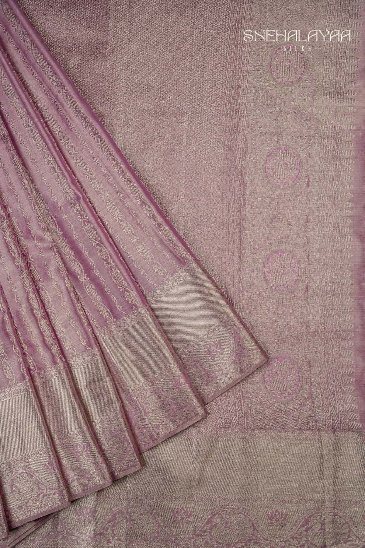 Pink Tissue Silk Saree